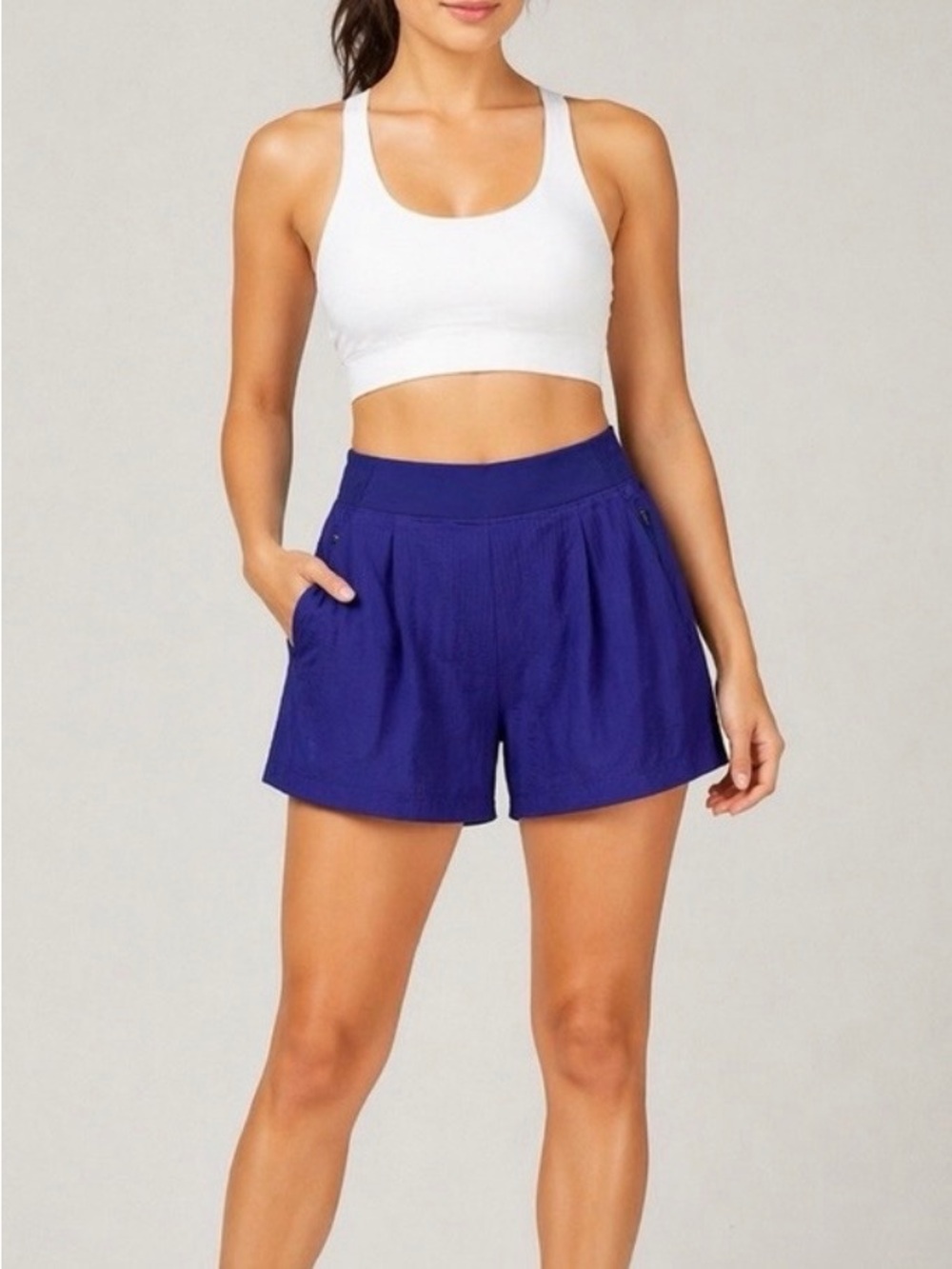 Athleta ‘Textured Brooklyn Short’ in Indigo Purple Size 0